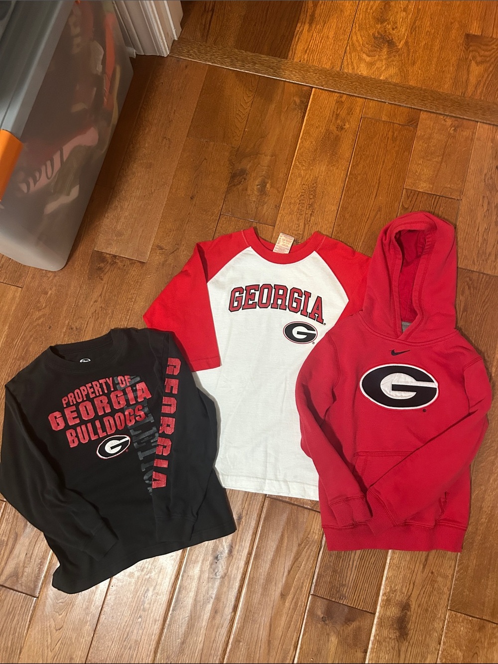 Kids 3 pk UGA tops